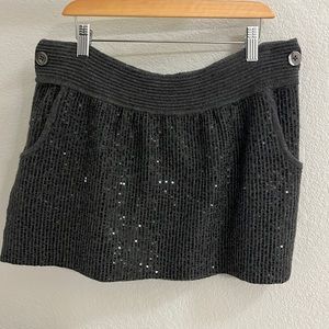 Boutique purchased, sequin gray mini skirt